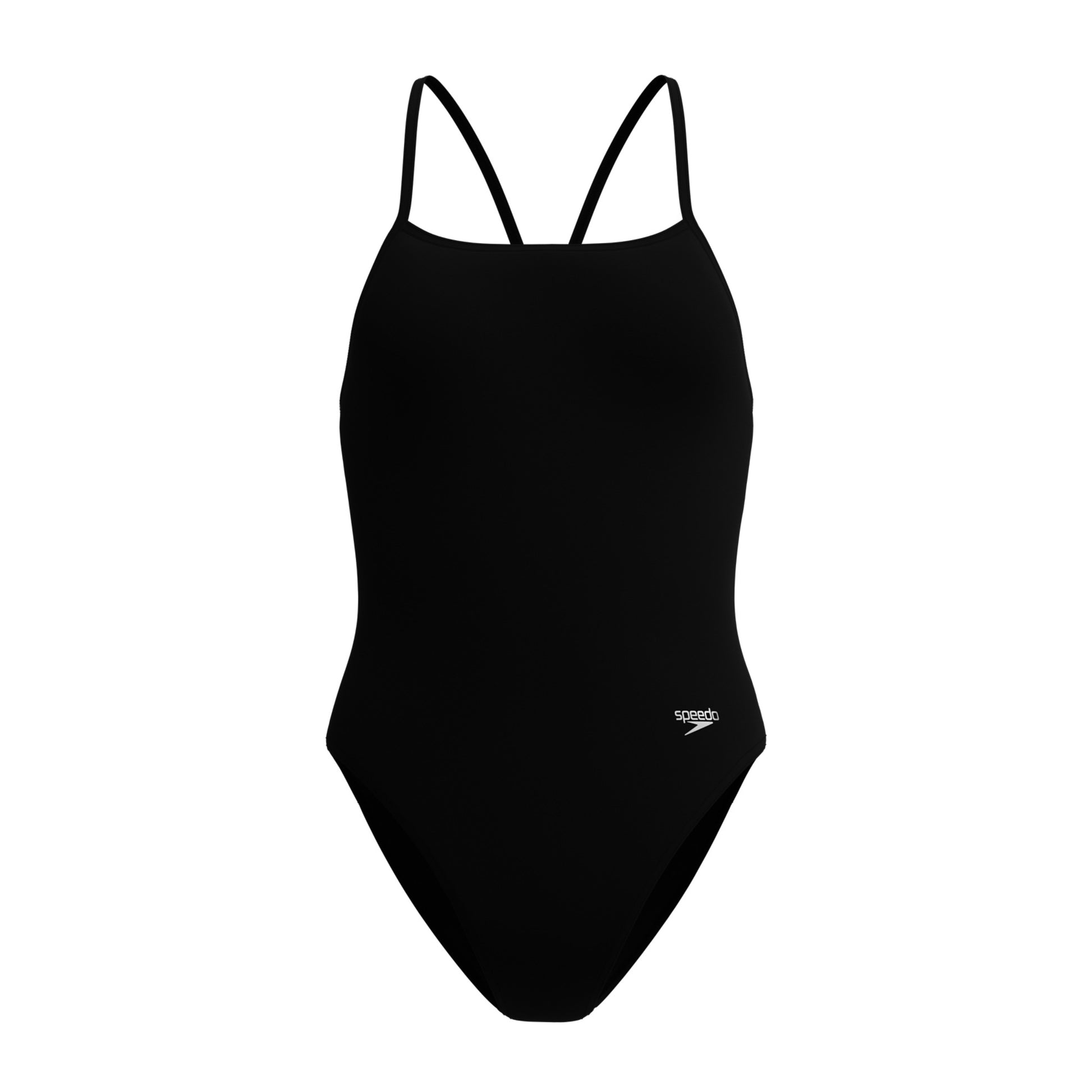 Speedo Women's Solid Endurosoft Turnback One Piece Swimsuit  One Piece Swimsuits  Speedo