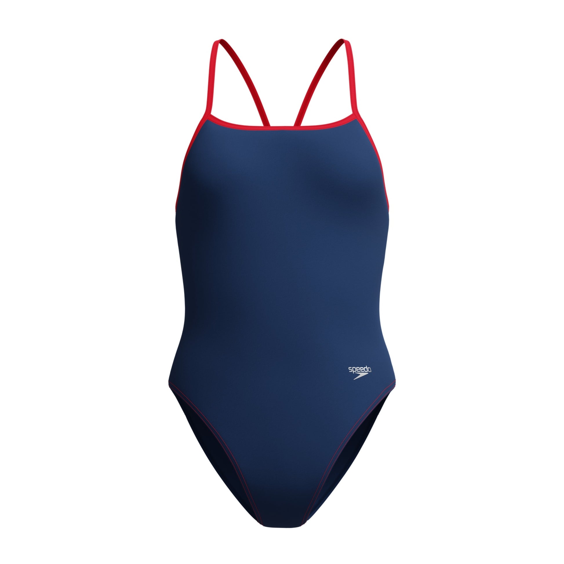 Speedo Women's Solid Endurosoft Turnback One Piece Swimsuit  One Piece Swimsuits  Speedo