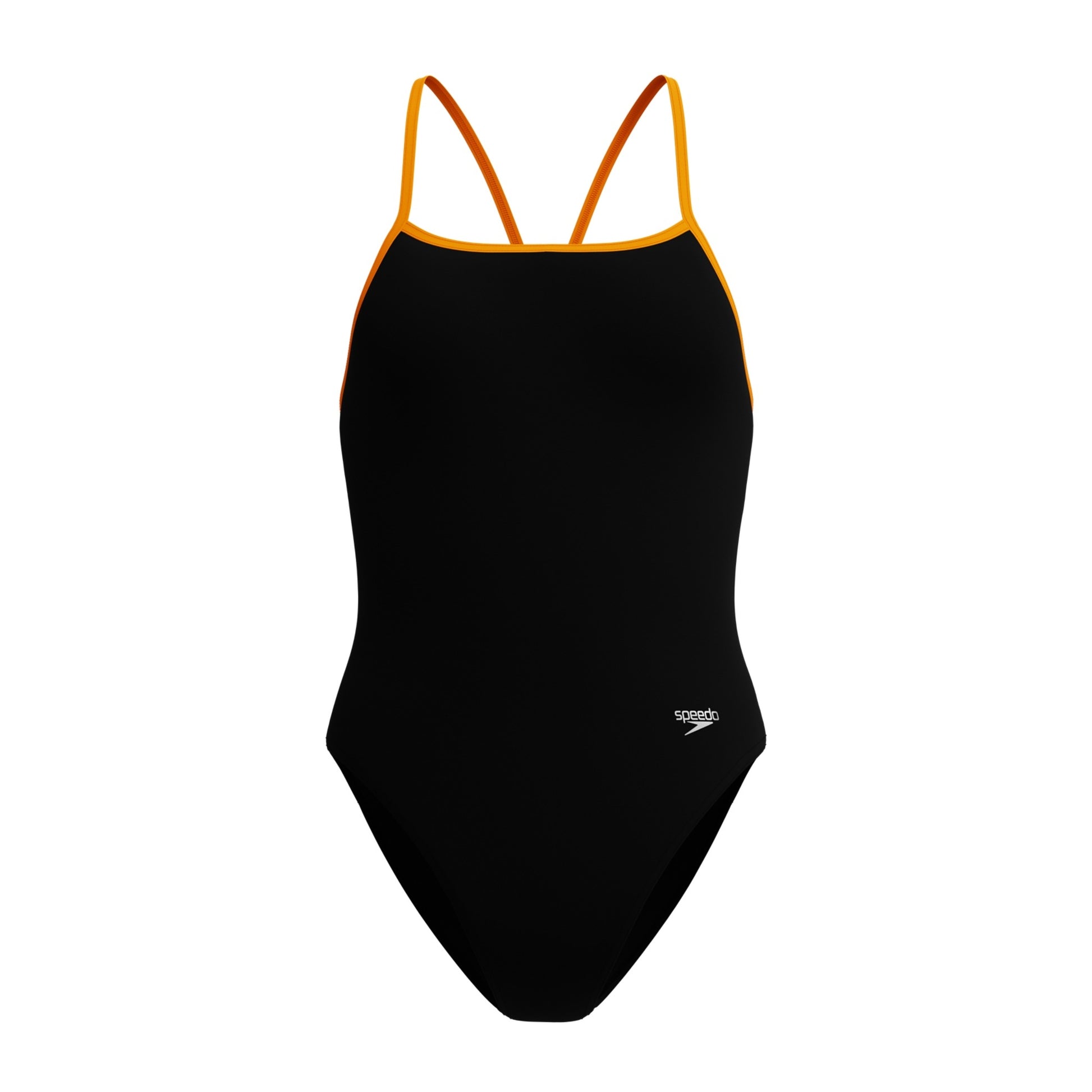 Speedo Women's Solid Endurosoft Turnback One Piece Swimsuit  One Piece Swimsuits  Speedo