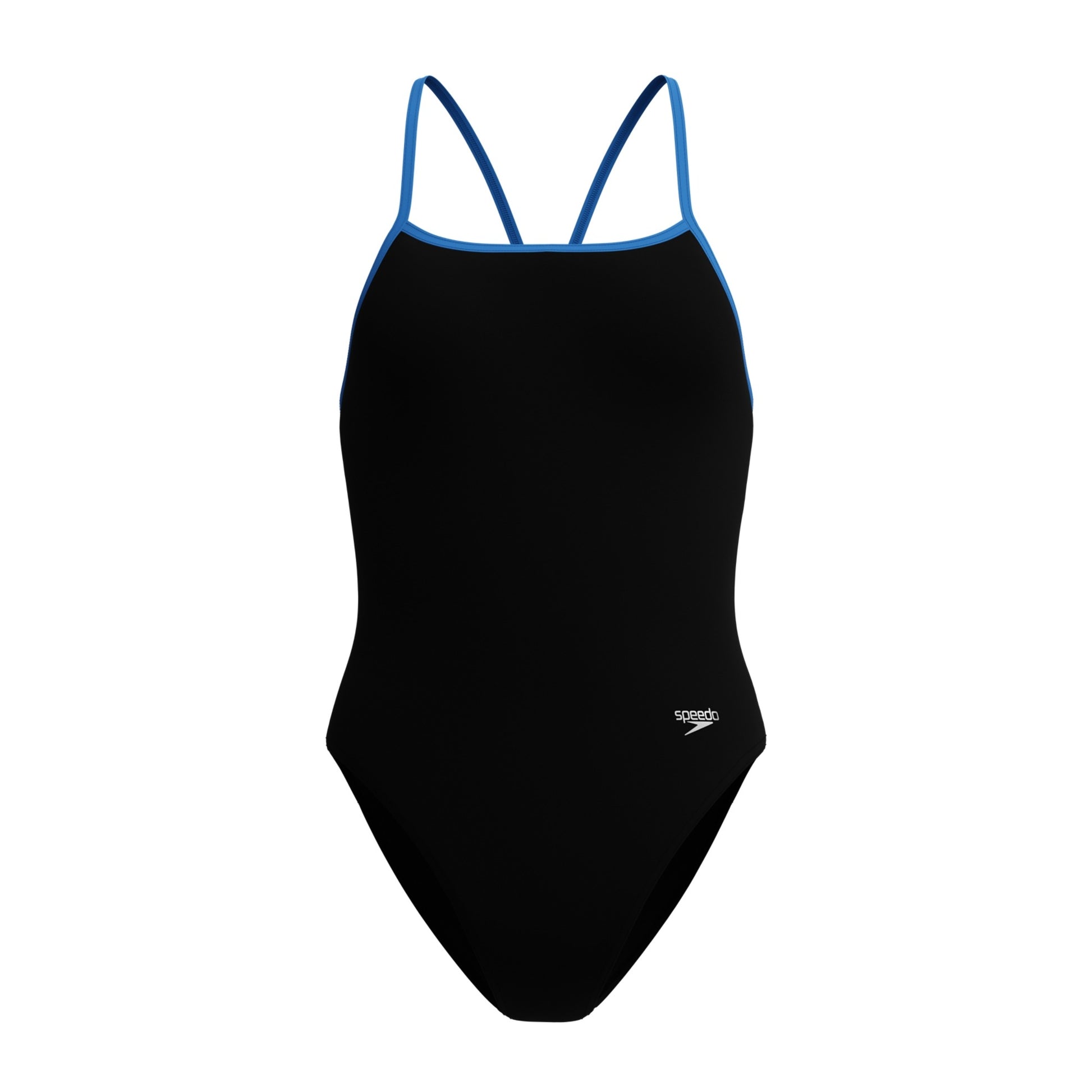 Speedo Women's Solid Endurosoft Turnback One Piece Swimsuit  One Piece Swimsuits  Speedo