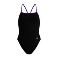 Speedo Women's Solid Endurosoft Turnback One Piece Swimsuit  One Piece Swimsuits  Speedo