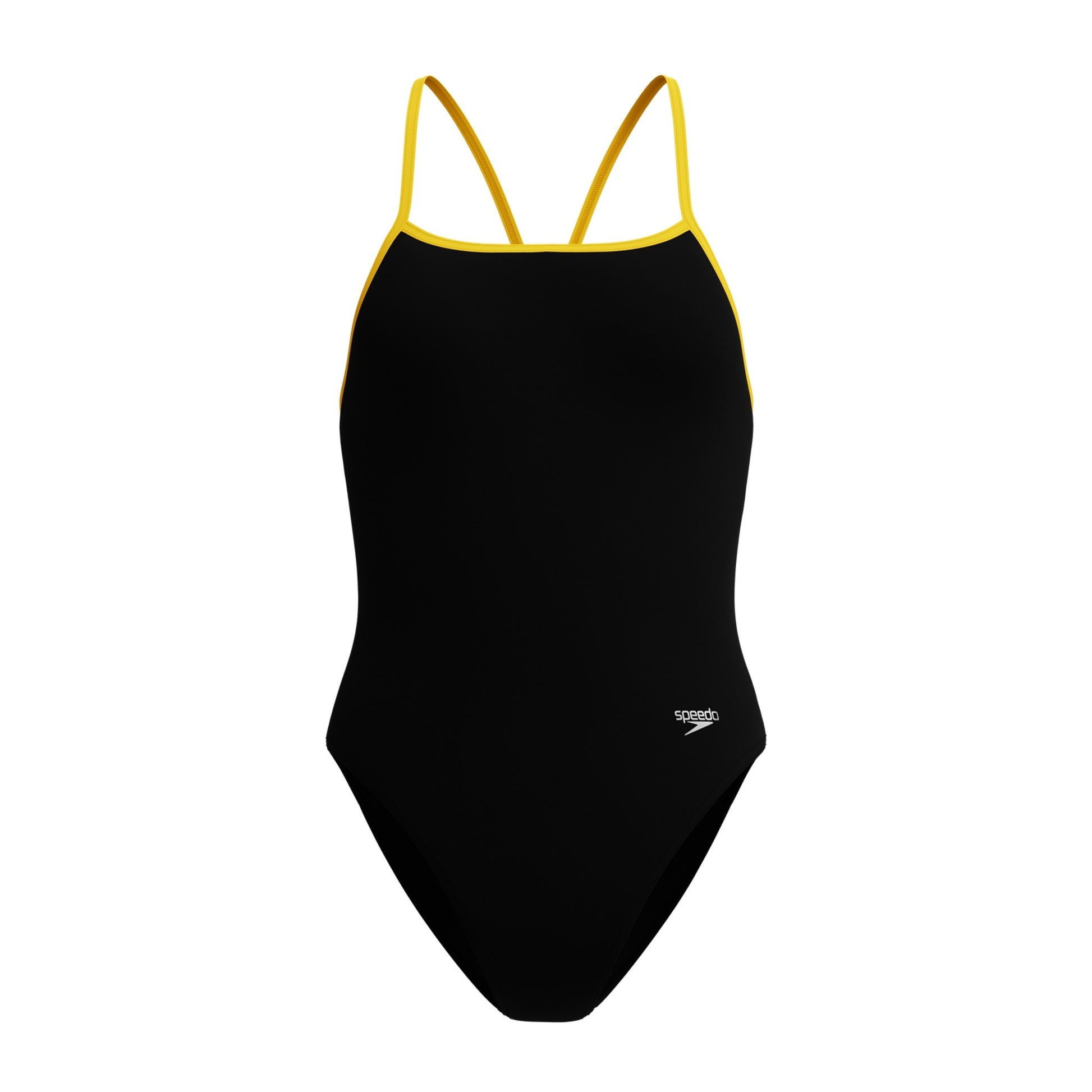 Speedo Women's Solid Endurosoft Turnback One Piece Swimsuit  One Piece Swimsuits  Speedo