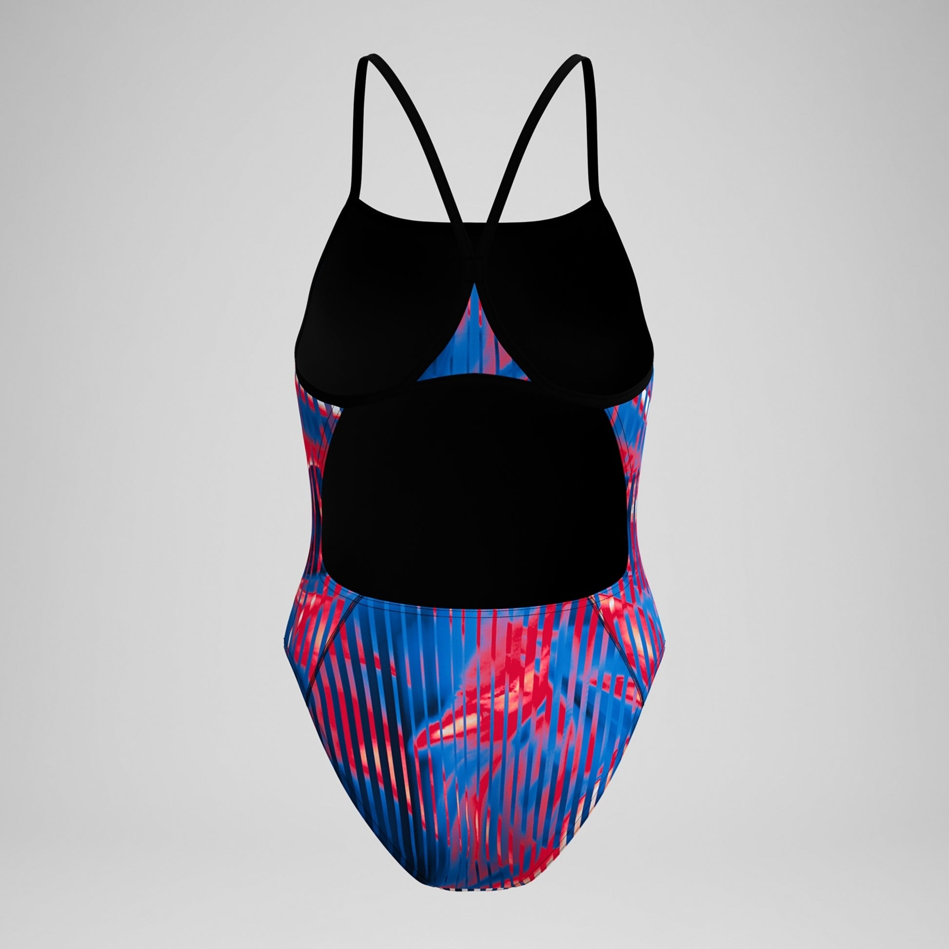 Speedo Women's Linear Lava Turnback One Piece Swimsuit  One Piece Swimsuits  Speedo