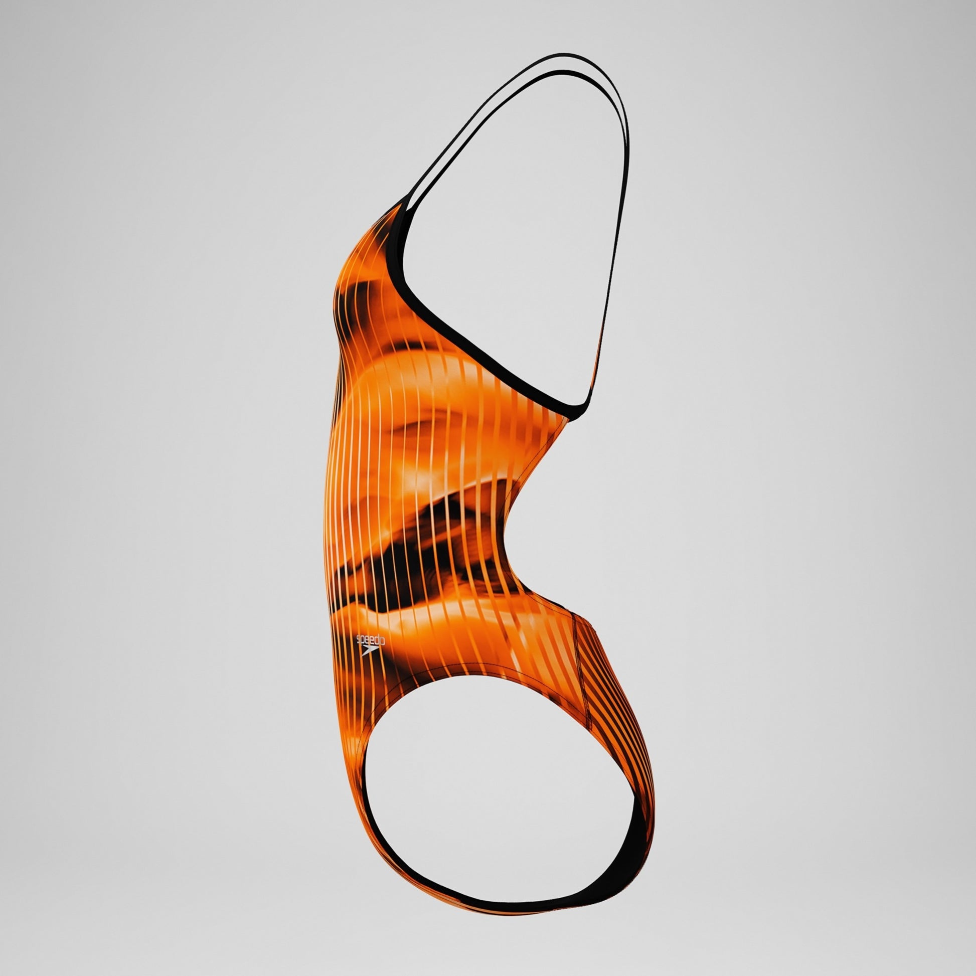 Speedo Women's Linear Lava Turnback One Piece Swimsuit  One Piece Swimsuits  Speedo