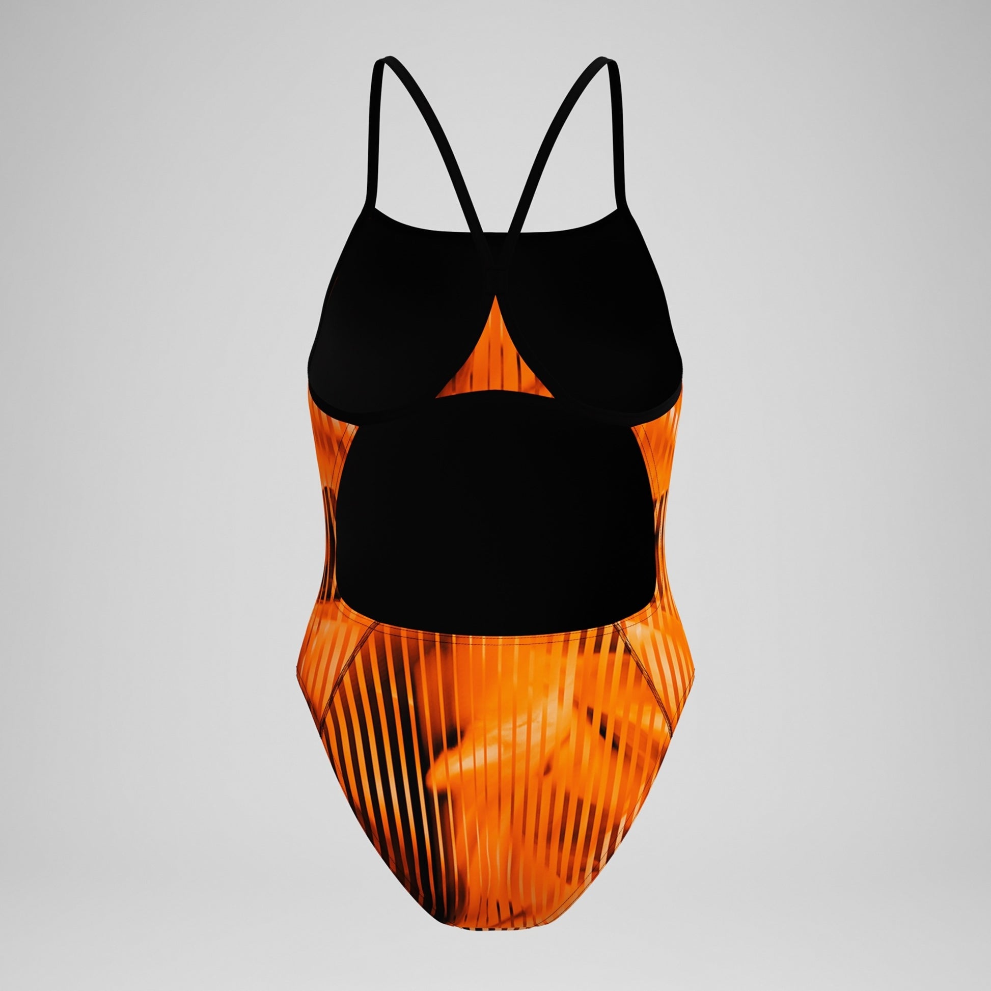 Speedo Women's Linear Lava Turnback One Piece Swimsuit  One Piece Swimsuits  Speedo