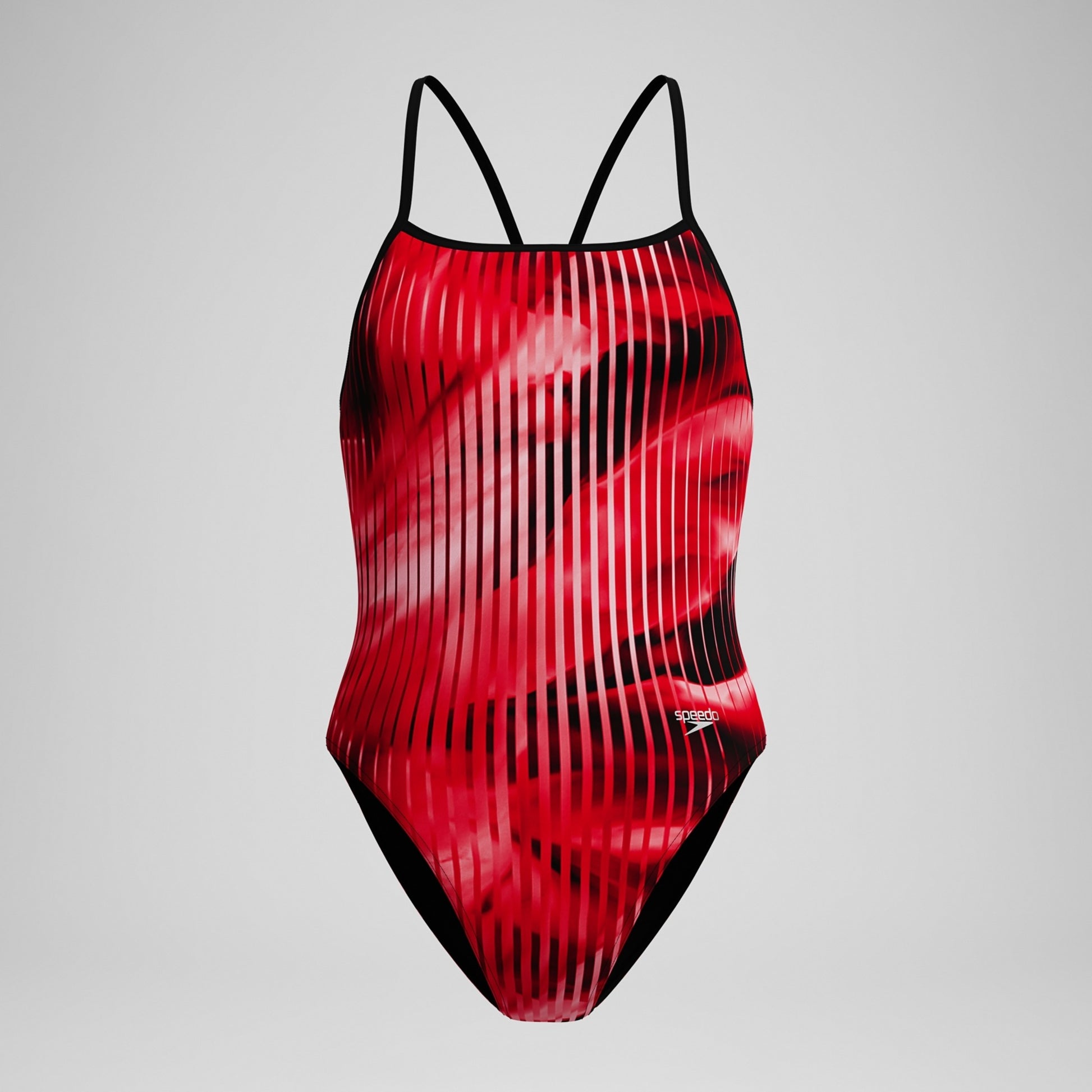 Speedo Women's Linear Lava Turnback One Piece Swimsuit  One Piece Swimsuits  Speedo