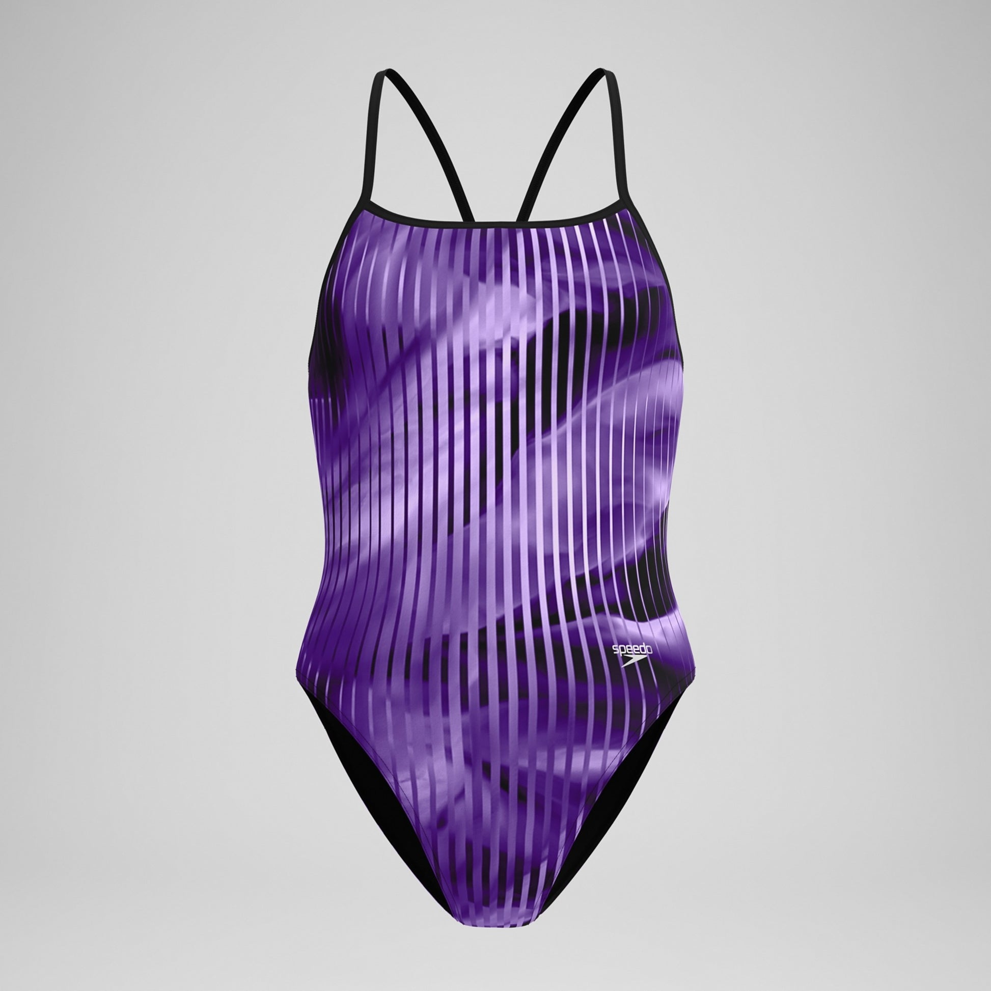 Speedo Women's Linear Lava Turnback One Piece Swimsuit  One Piece Swimsuits  Speedo