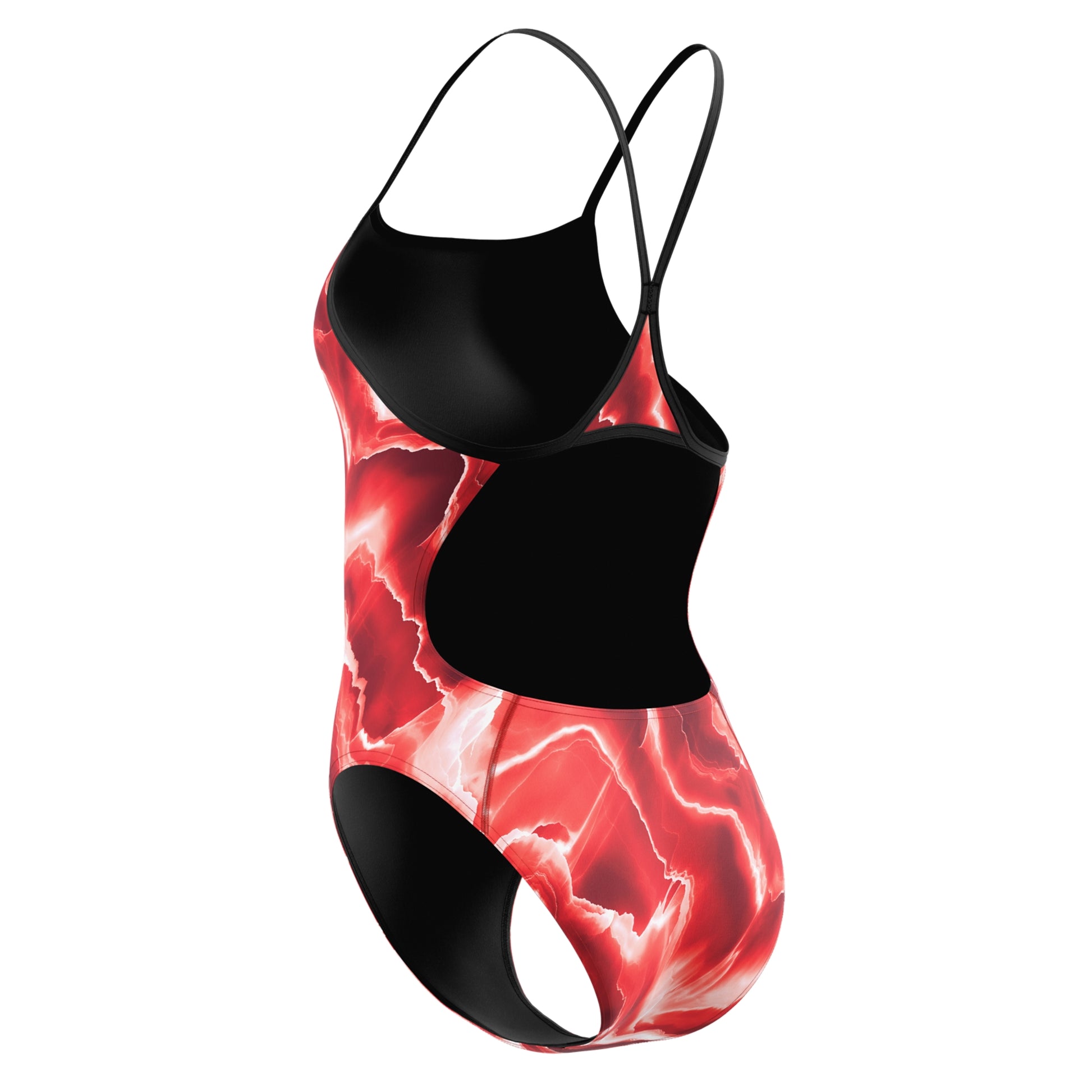 Speedo Women's Team Lightning Turnback One Piece Swimsuit  One Piece Swimsuits  Speedo