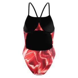 Speedo Women's Team Lightning Turnback One Piece Swimsuit  One Piece Swimsuits  Speedo