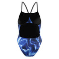 Speedo Women's Team Lightning Turnback One Piece Swimsuit  One Piece Swimsuits  Speedo