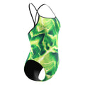 Speedo Women's Team Lightning Turnback One Piece Swimsuit  One Piece Swimsuits  Speedo