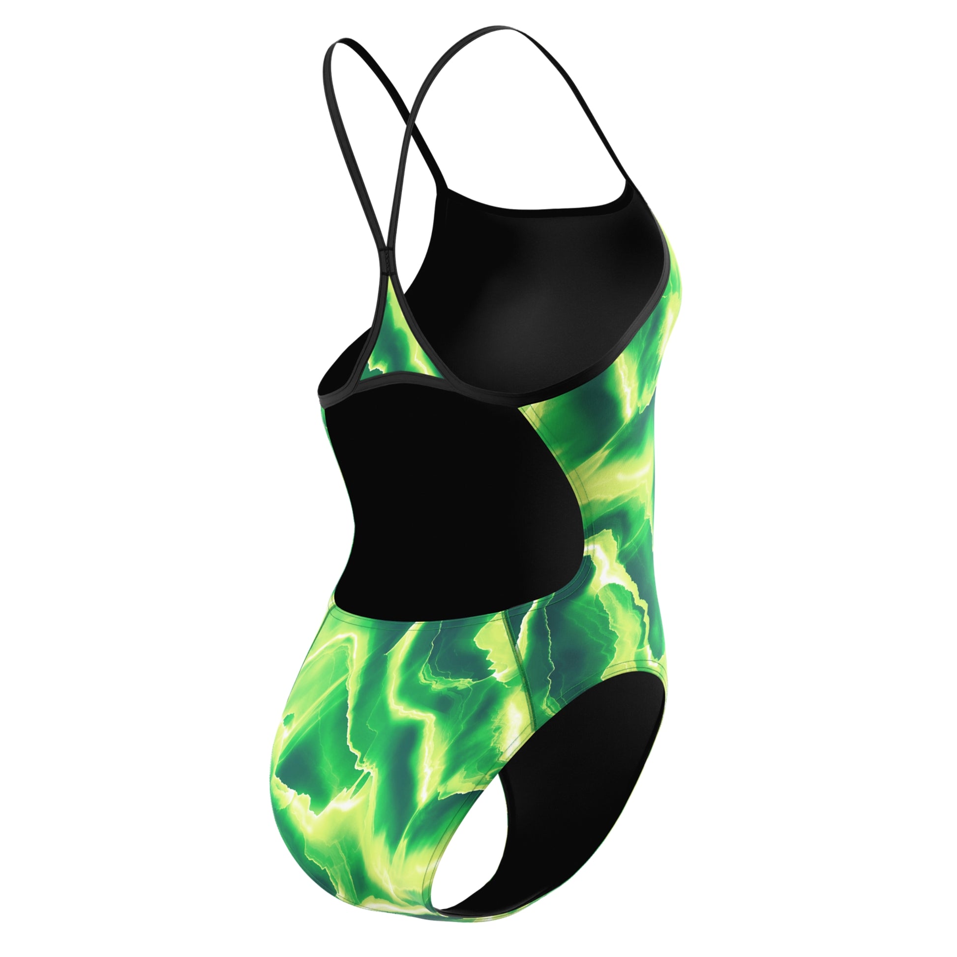 Speedo Women's Team Lightning Turnback One Piece Swimsuit  One Piece Swimsuits  Speedo