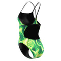 Speedo Women's Team Lightning Turnback One Piece Swimsuit  One Piece Swimsuits  Speedo