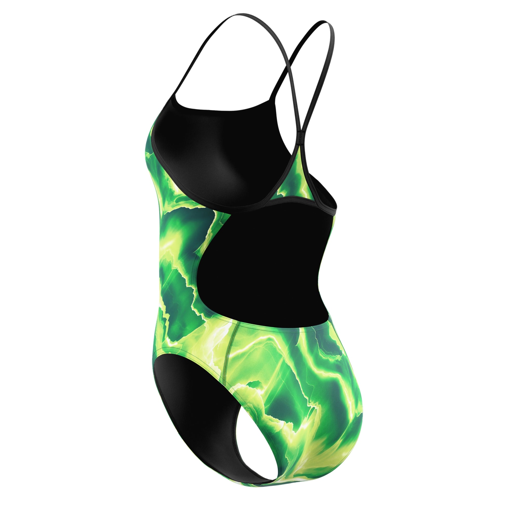 Speedo Women's Team Lightning Turnback One Piece Swimsuit  One Piece Swimsuits  Speedo