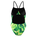 Speedo Women's Team Lightning Turnback One Piece Swimsuit  One Piece Swimsuits  Speedo