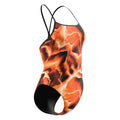 Speedo Women's Team Lightning Turnback One Piece Swimsuit  One Piece Swimsuits  Speedo