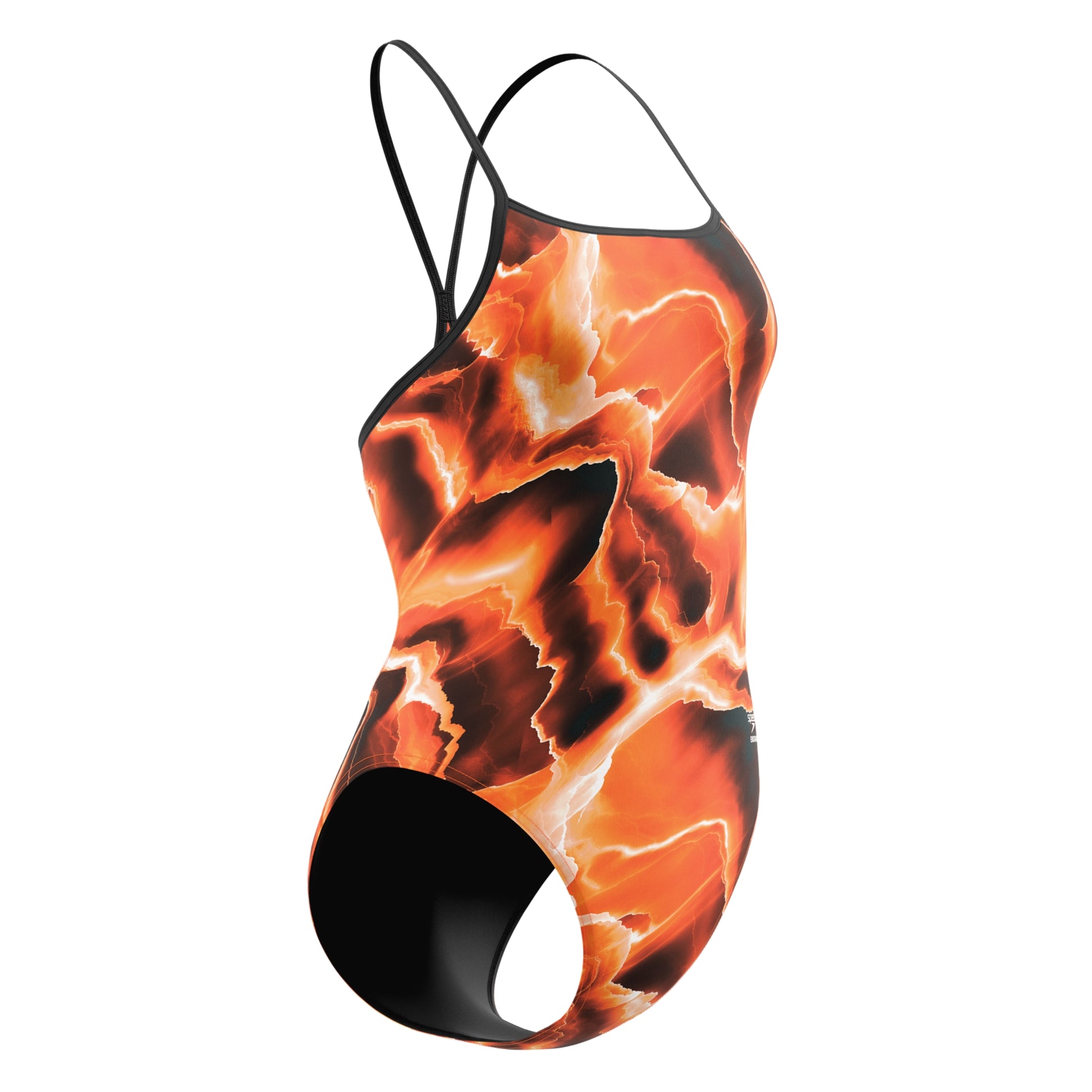 Speedo Women's Team Lightning Turnback One Piece Swimsuit  One Piece Swimsuits  Speedo