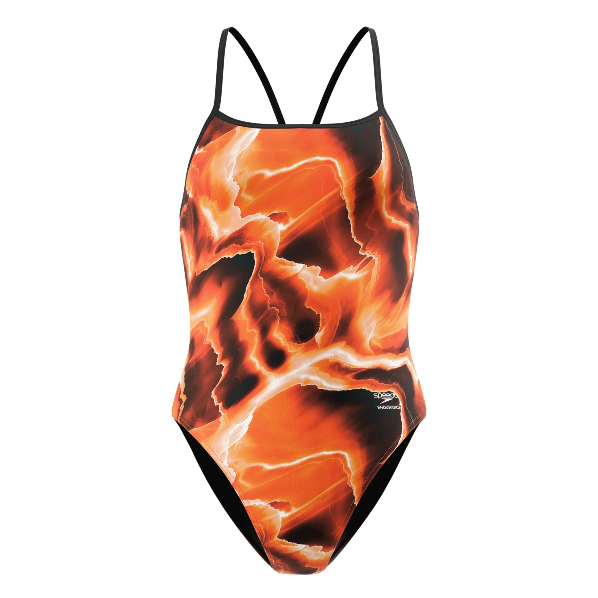 Speedo Women's Team Lightning Turnback One Piece Swimsuit  One Piece Swimsuits  Speedo