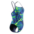 Speedo Women's Team Lightning Turnback One Piece Swimsuit  One Piece Swimsuits  Speedo