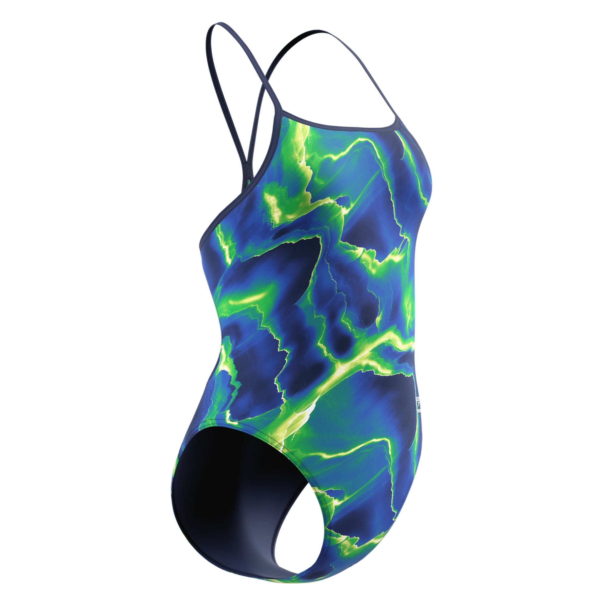 Speedo Women's Team Lightning Turnback One Piece Swimsuit  One Piece Swimsuits  Speedo