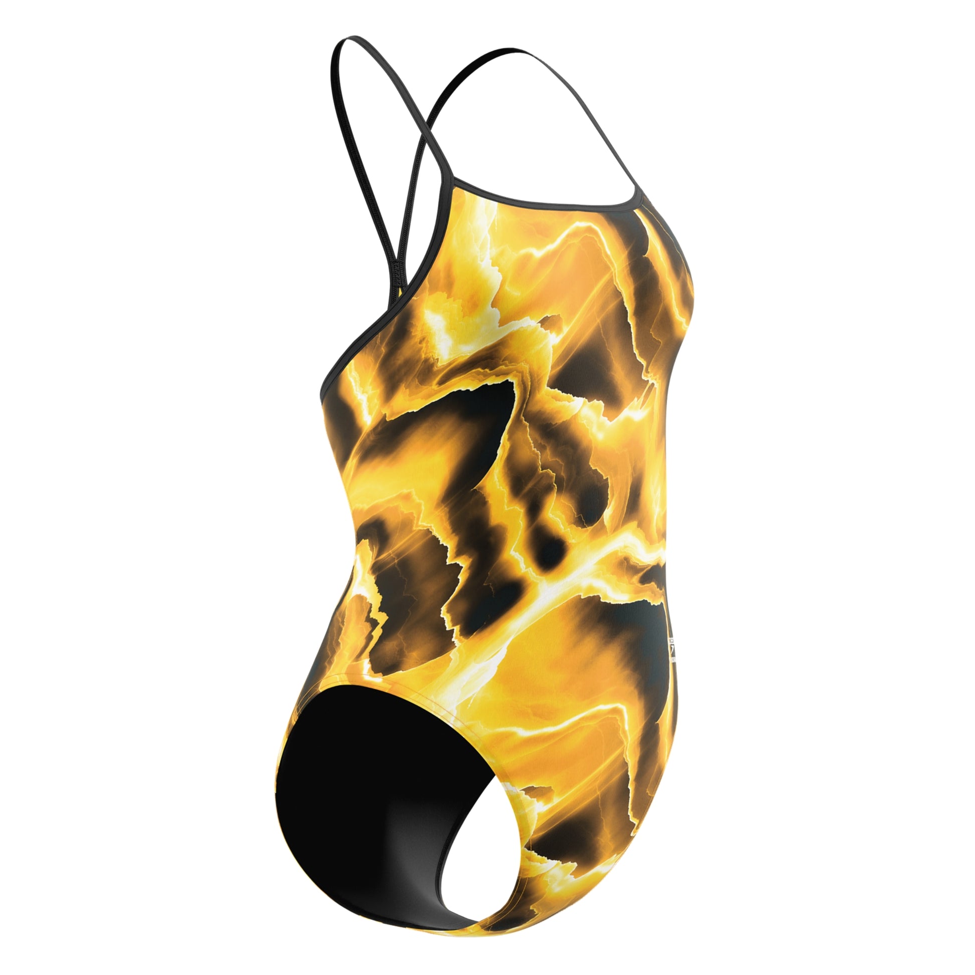 Speedo Women's Team Lightning Turnback One Piece Swimsuit  One Piece Swimsuits  Speedo