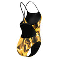 Speedo Women's Team Lightning Turnback One Piece Swimsuit  One Piece Swimsuits  Speedo