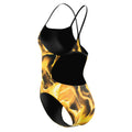 Speedo Women's Team Lightning Turnback One Piece Swimsuit  One Piece Swimsuits  Speedo