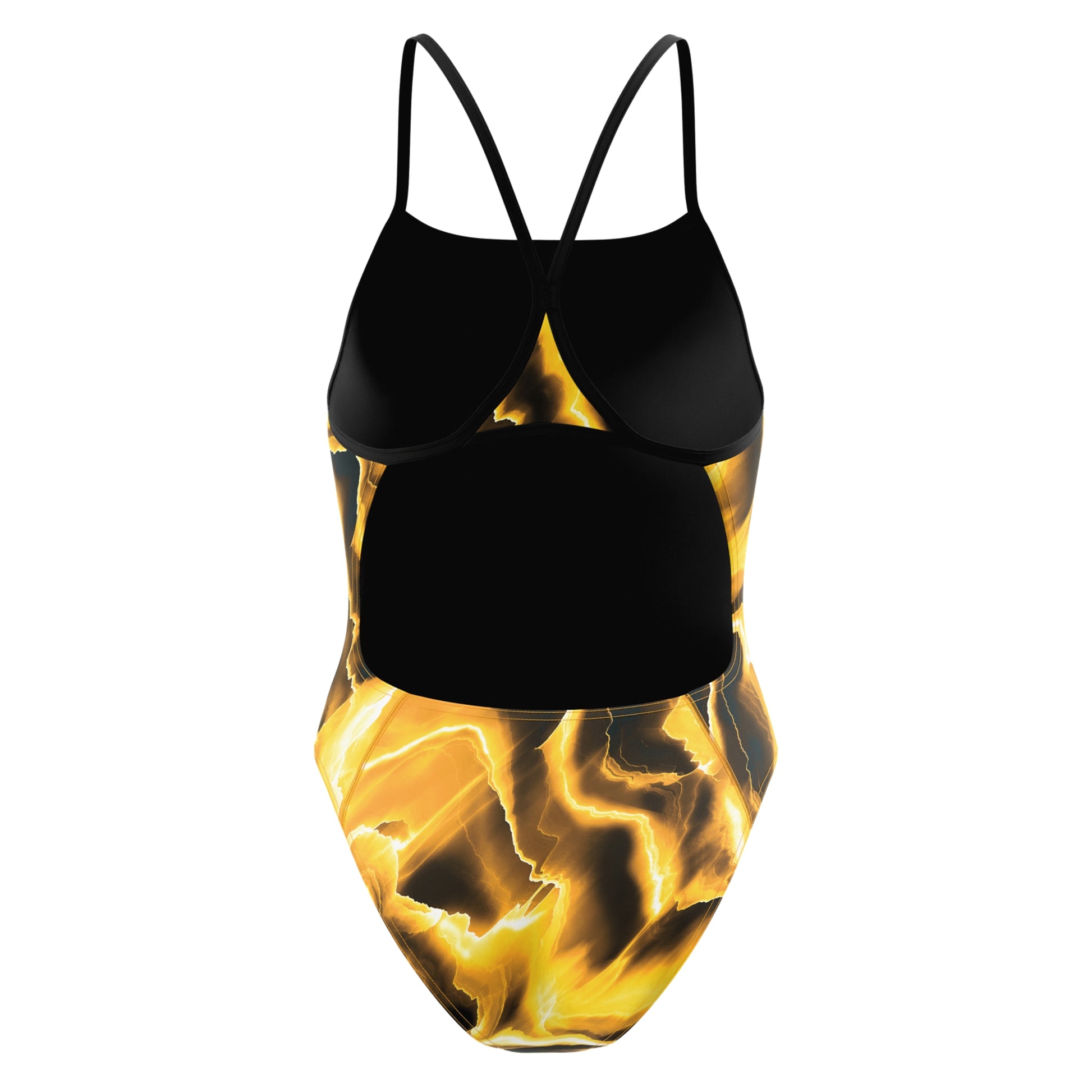 Speedo Women's Team Lightning Turnback One Piece Swimsuit  One Piece Swimsuits  Speedo