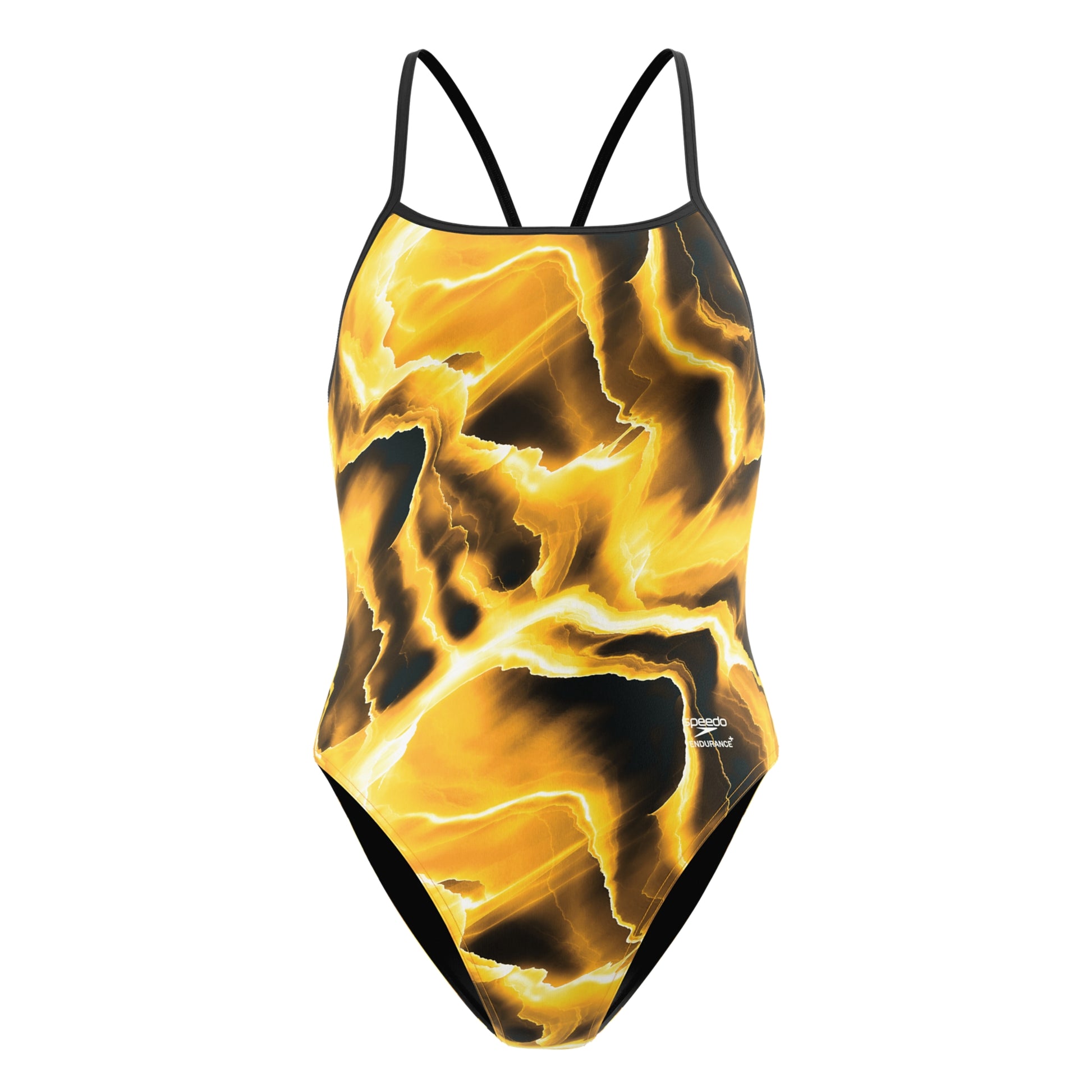 Speedo Women's Team Lightning Turnback One Piece Swimsuit  One Piece Swimsuits  Speedo