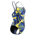 Speedo Women's Team Lightning Turnback One Piece Swimsuit  One Piece Swimsuits  Speedo