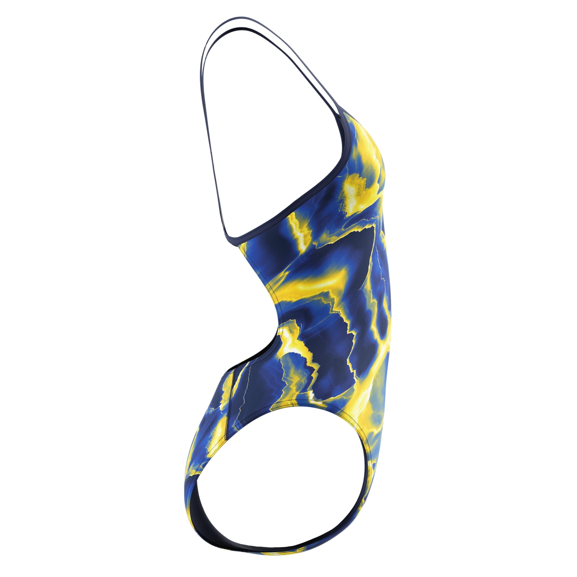 Speedo Women's Team Lightning Turnback One Piece Swimsuit  One Piece Swimsuits  Speedo