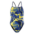 Speedo Women's Team Lightning Turnback One Piece Swimsuit  One Piece Swimsuits  Speedo