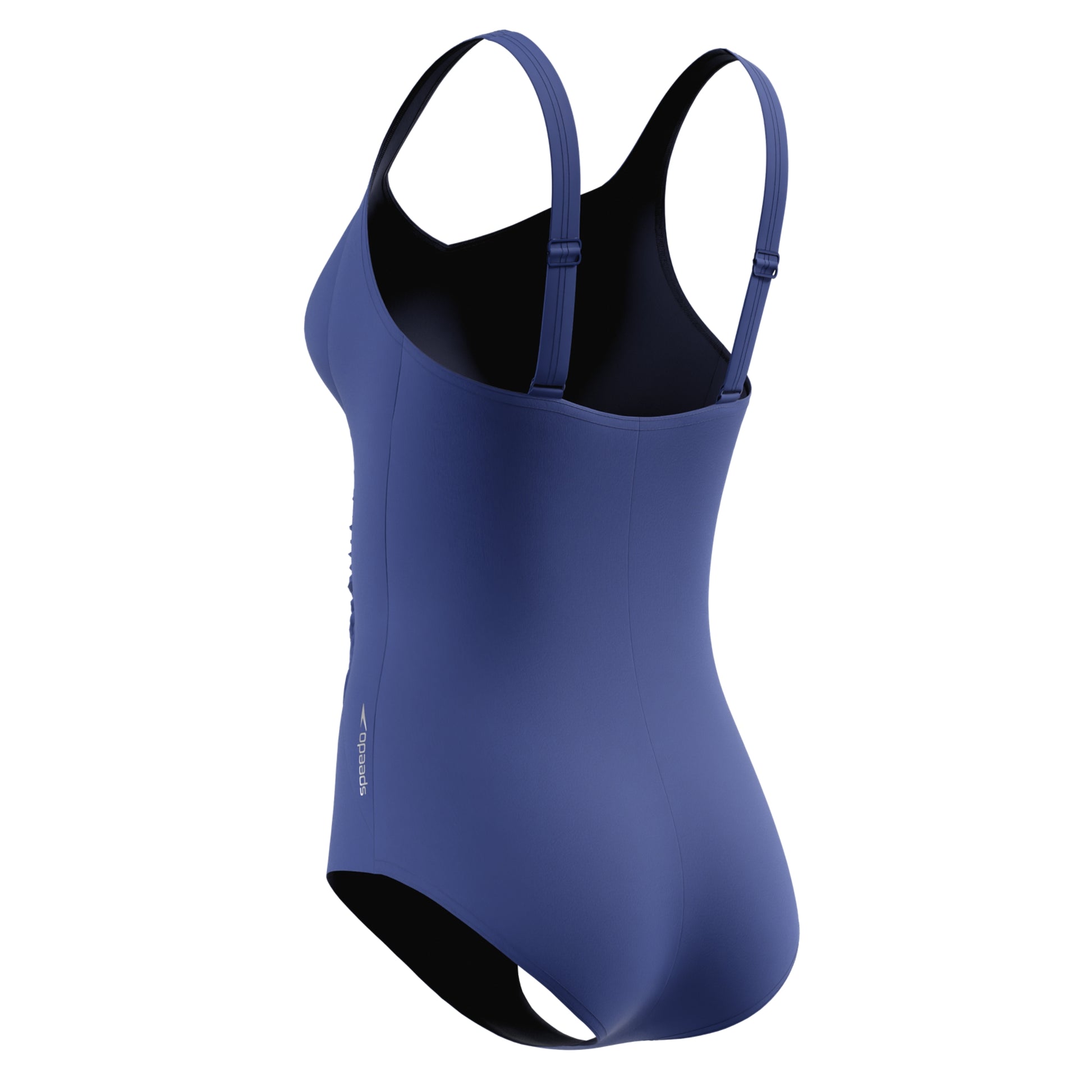 Speedo Women's Modest One Piece Swimsuit - Shirred  One Piece Swimsuits  Speedo