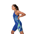 Speedo Women's Fastskin LZR Pure Intent 2.0 Printed Openback Kneeskin Tech Suit  Technical Swimsuits  Speedo