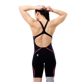 Speedo Women's Fastskin LZR Pure Intent 2.0 Printed Openback Kneeskin Tech Suit