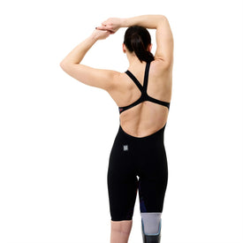 Speedo Women's Fastskin LZR Pure Valor 2.0 Printed Openback Kneeskin Tech Suit