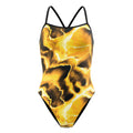 Speedo Women's Team Lightning V-Back One Piece Swimsuit  One Piece Swimsuits  Speedo