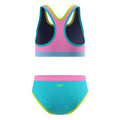 Speedo Girls Solid Racerback Set Two Piece Swimsuit  Two Piece Swimsuits  Speedo