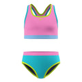 Speedo Girls Solid Racerback Set Two Piece Swimsuit  Two Piece Swimsuits  Speedo