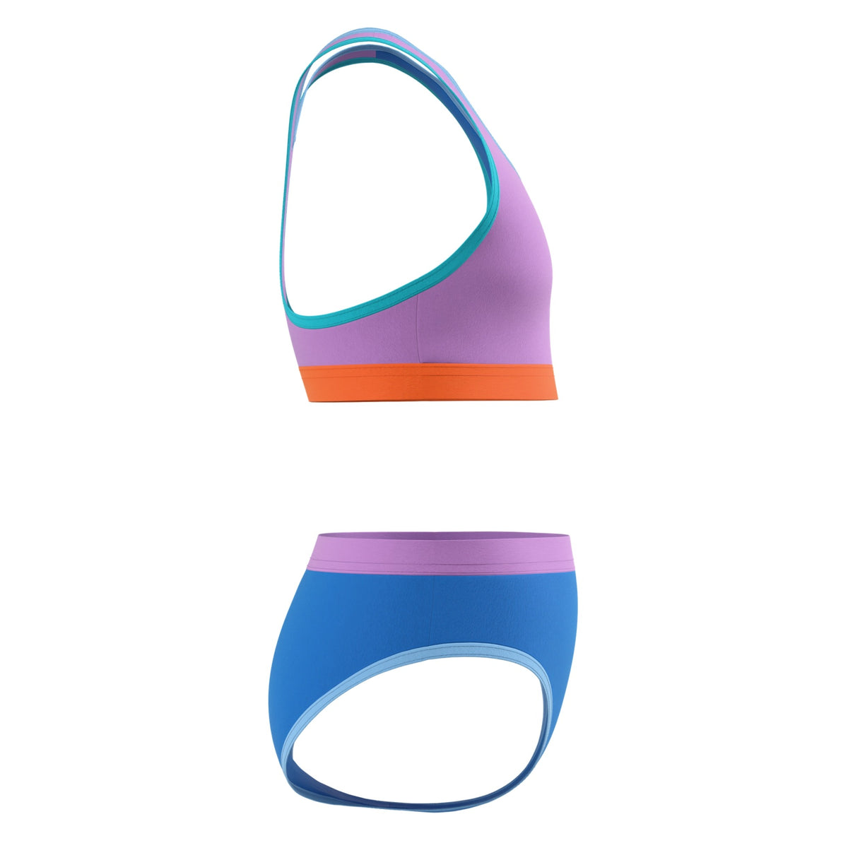 Speedo Girls Solid Racerback Set Two Piece Swimsuit  Two Piece Swimsuits  Speedo