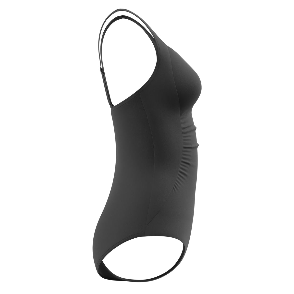 Speedo Women's Solid Shirred One Piece Swimsuit  One Piece Swimsuits  Speedo