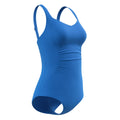 Speedo Women's Solid Shirred One Piece Swimsuit  One Piece Swimsuits  Speedo