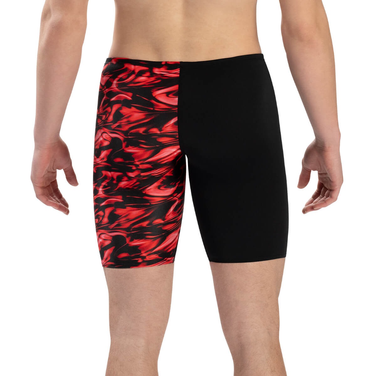 Dolfin Men's Reliance Zephyr Red Asymmetrical Jammer  Swim Jammers  Dolfin