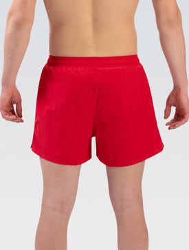 Dolfin Men’s Solid Red 5-Inch Water Short  Men's Aqua Fitness Trunks  Dolfin