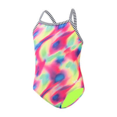 Dolfin Girls' Uglies Haze Criss-Cross Back One Piece Swimsuit  Dolfin Uglies Swimwear  Dolfin