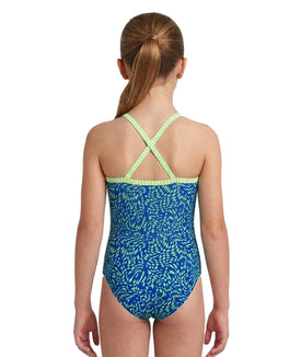 Dolfin Girls Uglies Criss-cross Back One Piece Swimsuit - Trance