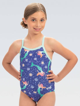 Dolfin Girls Uglies Mermaid Criss-Cross Back One Piece Suit  Dolfin Uglies Swimwear  Dolfin