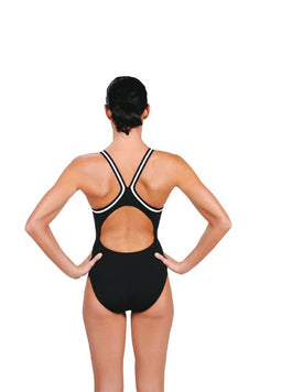 Dolfin Women’s Chloroban One-Piece Swimsuit  Swim Team Prints  Dolfin