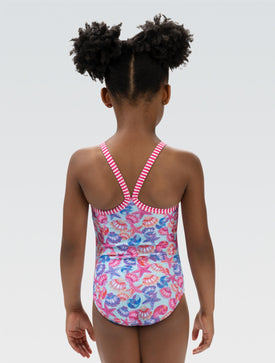 Dolfin Little Girls' By the Sea One Piece Swimsuit  Girls One Piece  Dolfin