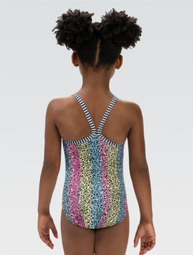 Dolfin Little Girls' Floret One Piece Swimsuit  Girls One Piece  Dolfin